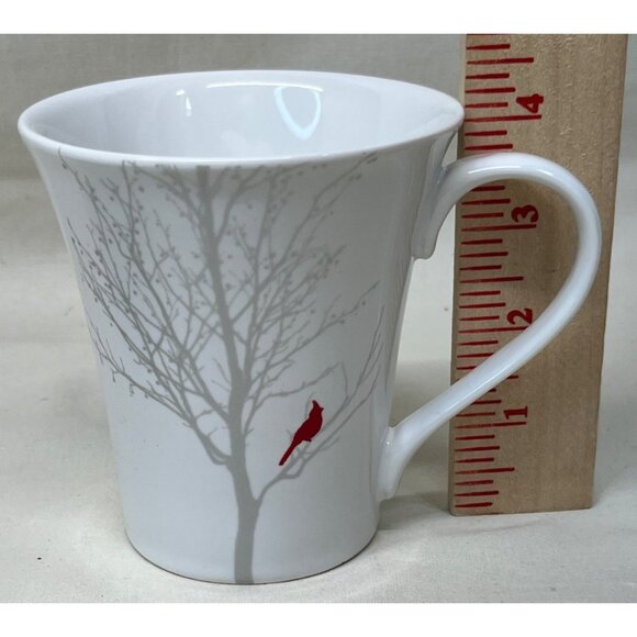 4 Pieces Noble Excellence Red Bird Cardinal Salad Plates Mugs - Picture 9 of 10